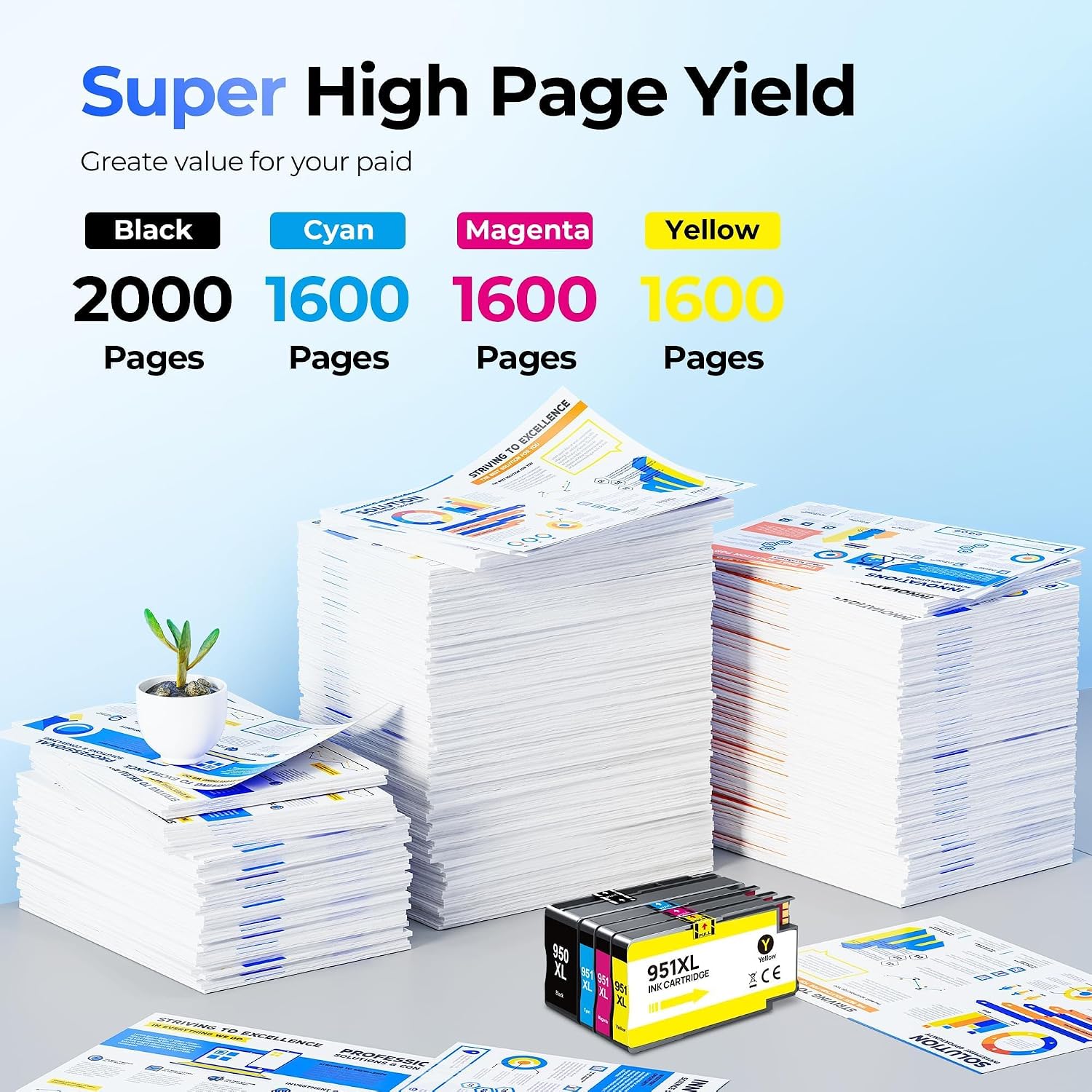 Detalle de Acaves Compatible Ink Cartridges 4-Pack