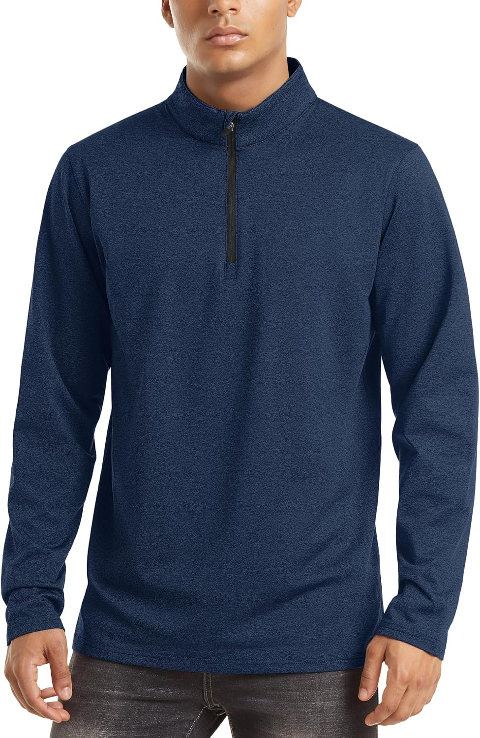 Detalle 2 de TACVASEN Half-Zip Fleece Pullover Herren – Warmes Langarmshirt