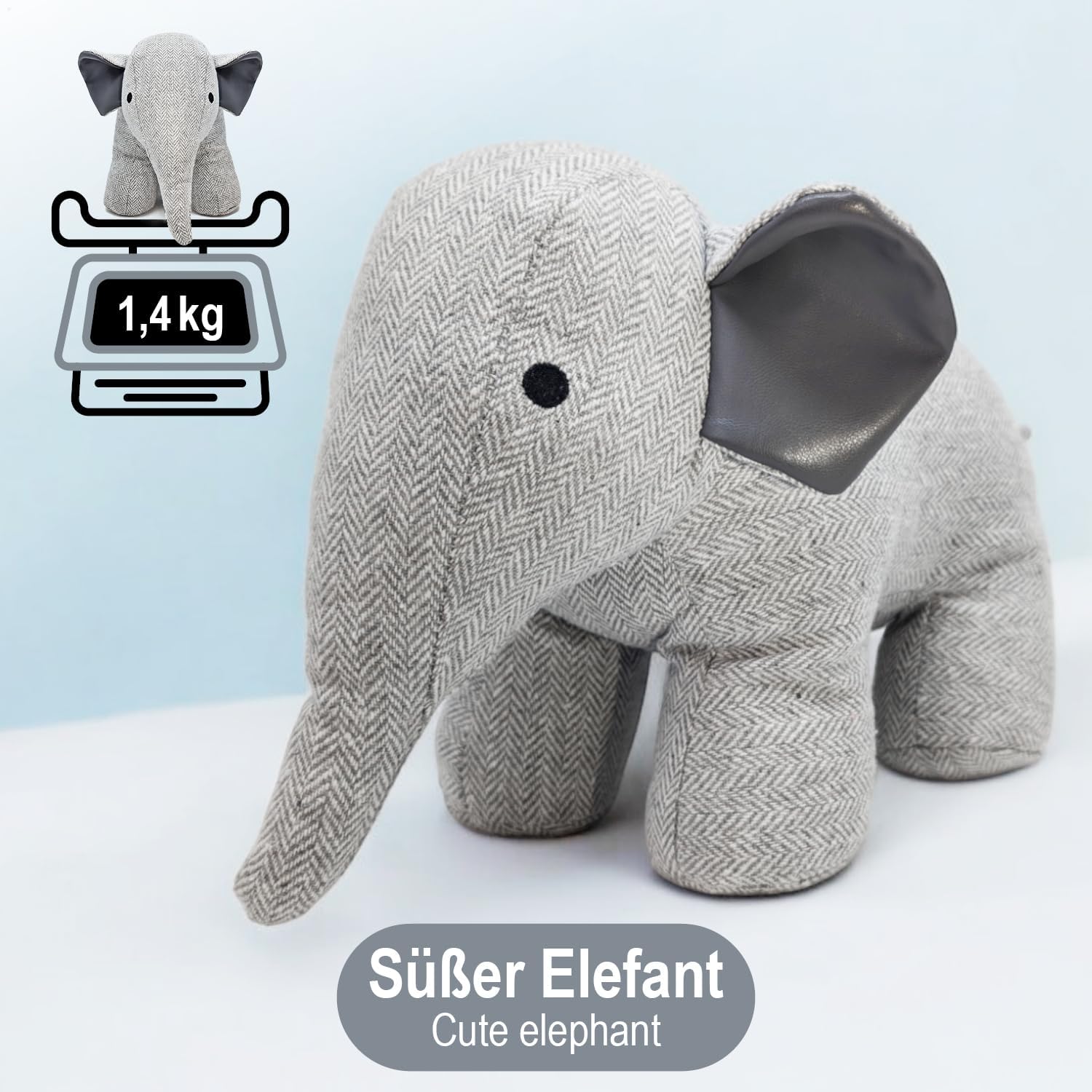 Thumbnail 3 de COM-FOUR fermaporta – supporto pesante con design a elefante, ideale per porte e finestre heavy duty