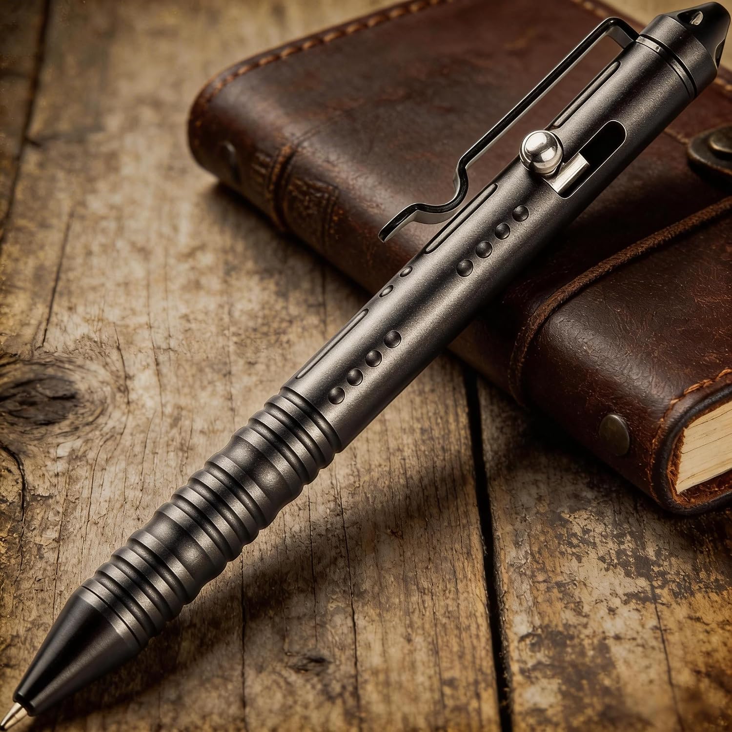 Detalle 2 de SMOOTHERPRO TP156 EDC balpen van aluminium, zwart, fijne punt van 0,5 mm
