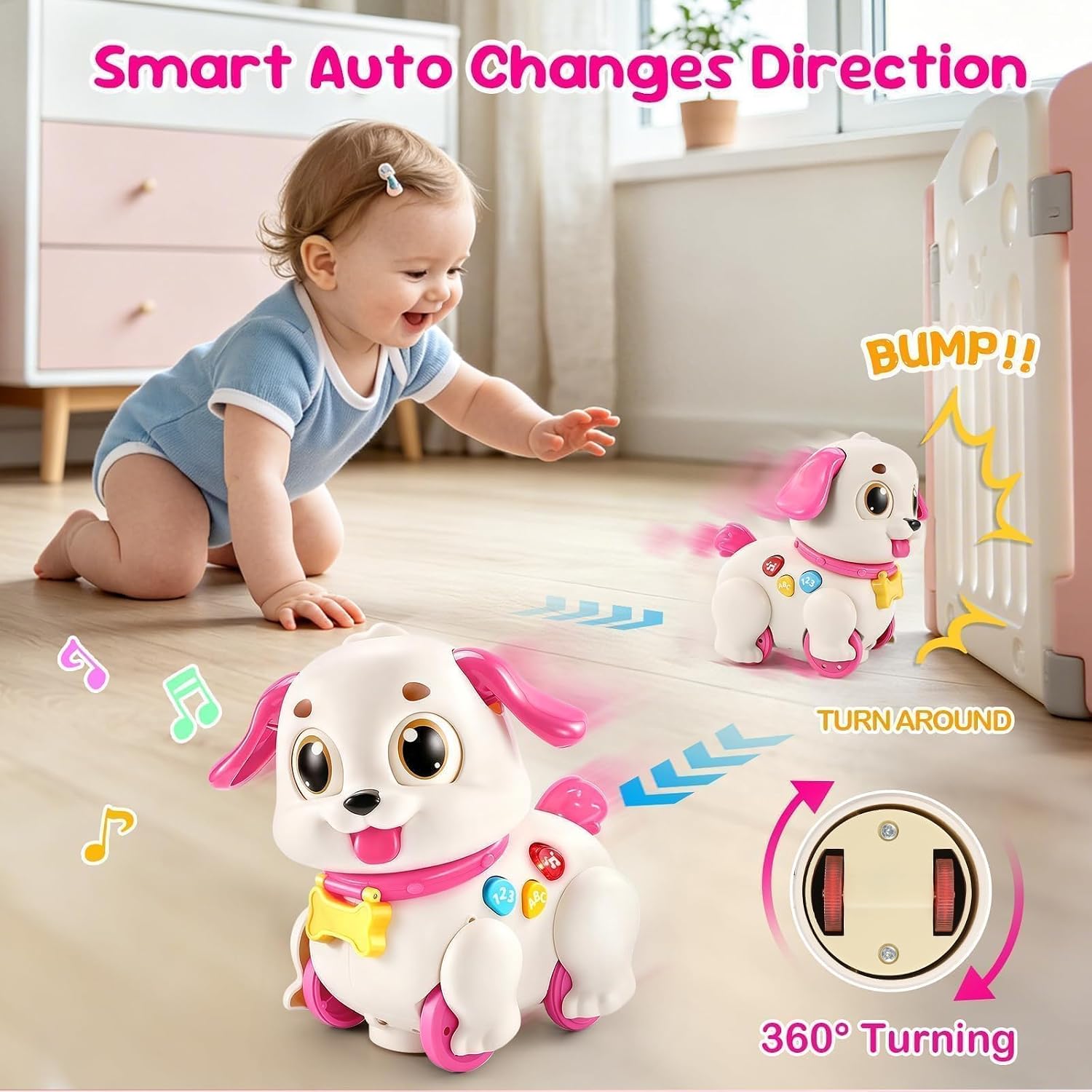 Detalle de Yunaking Musical Puppy Toy in ABS