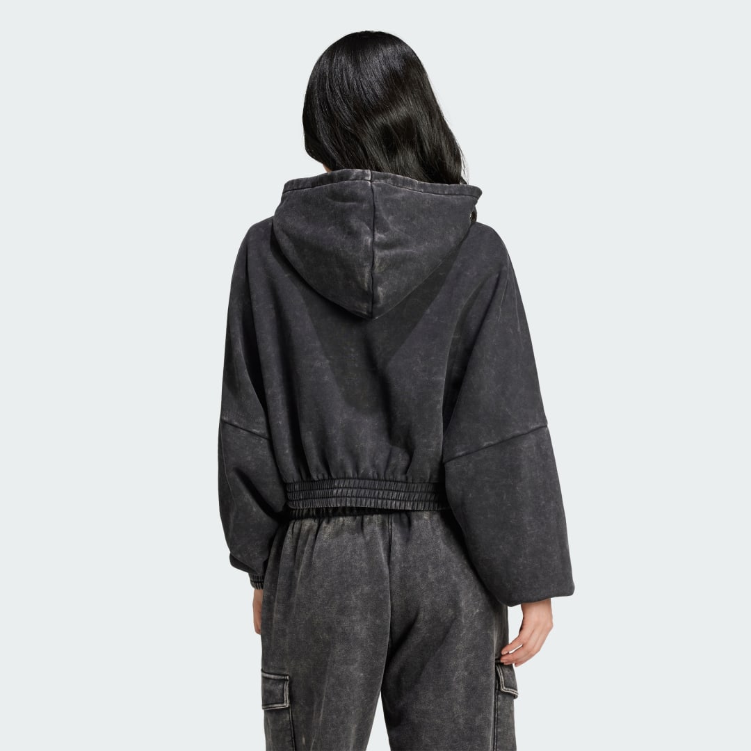 Detalle de Acid-Wash Crop Hoodie de Adidas