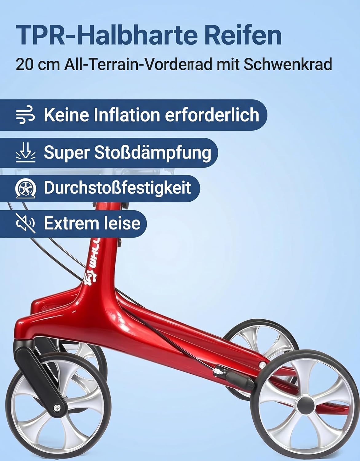 Thumbnail 2 de Carbon Rollator Faltbar und Leicht mit Sitz – Ultraleichtes Gehhilfe für Senioren