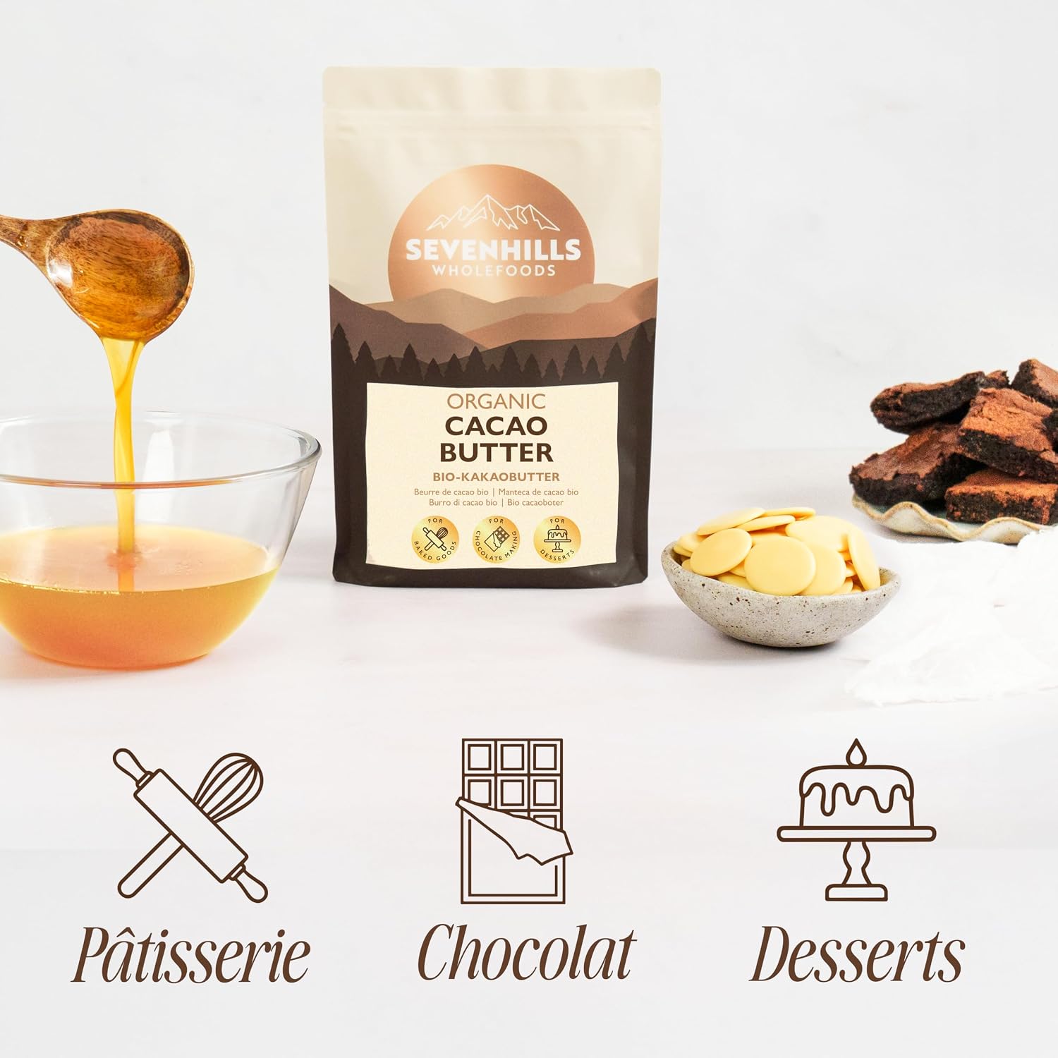 Thumbnail 4 de Beurre de cacao bio Sevenhills Wholefoods 200 g — pur et durable