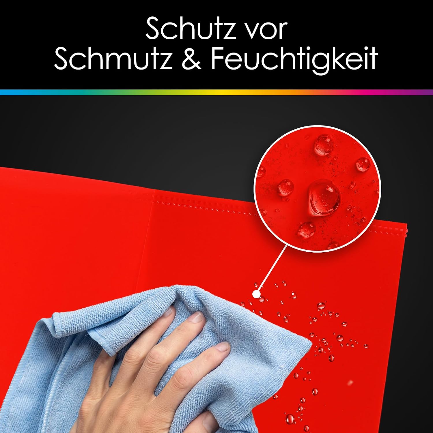 Thumbnail 6 de OfficeTree 25x Hefthüllen A4 bunt – 25 Stück, 12 Farben, wasserabweisend