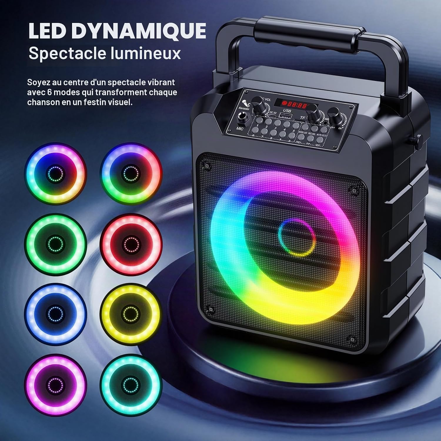 Detalle de Dislocati enceinte karaoké Bluetooth 5.3