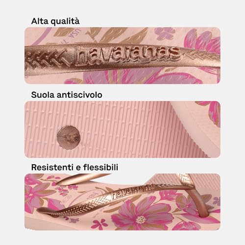Thumbnail 3 de Havaianas Slim Organic Donna FlipFlop Pink/Gold 41 EU: eleganza leggera per l’estate