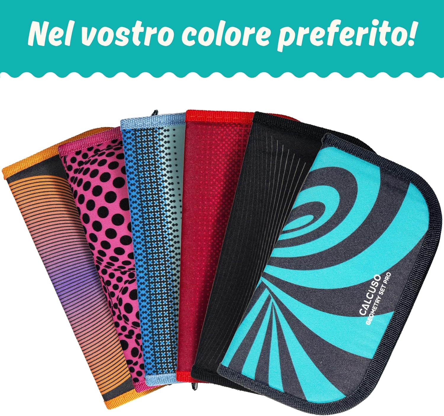 Thumbnail 6 de CALCUSO Set di Geometria PRO in astuccio blu con compasso e goniometro
