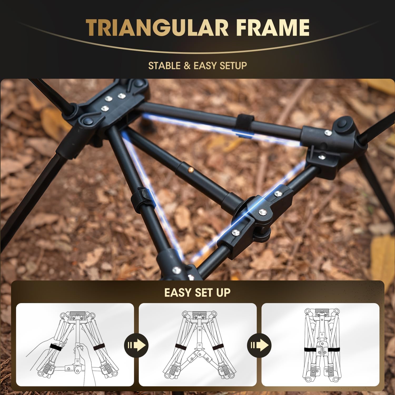 Thumbnail 3 de MOON LENCE 2 Pack Portable Camping Chairs — Ultralight Folding Chairs for Backpacking