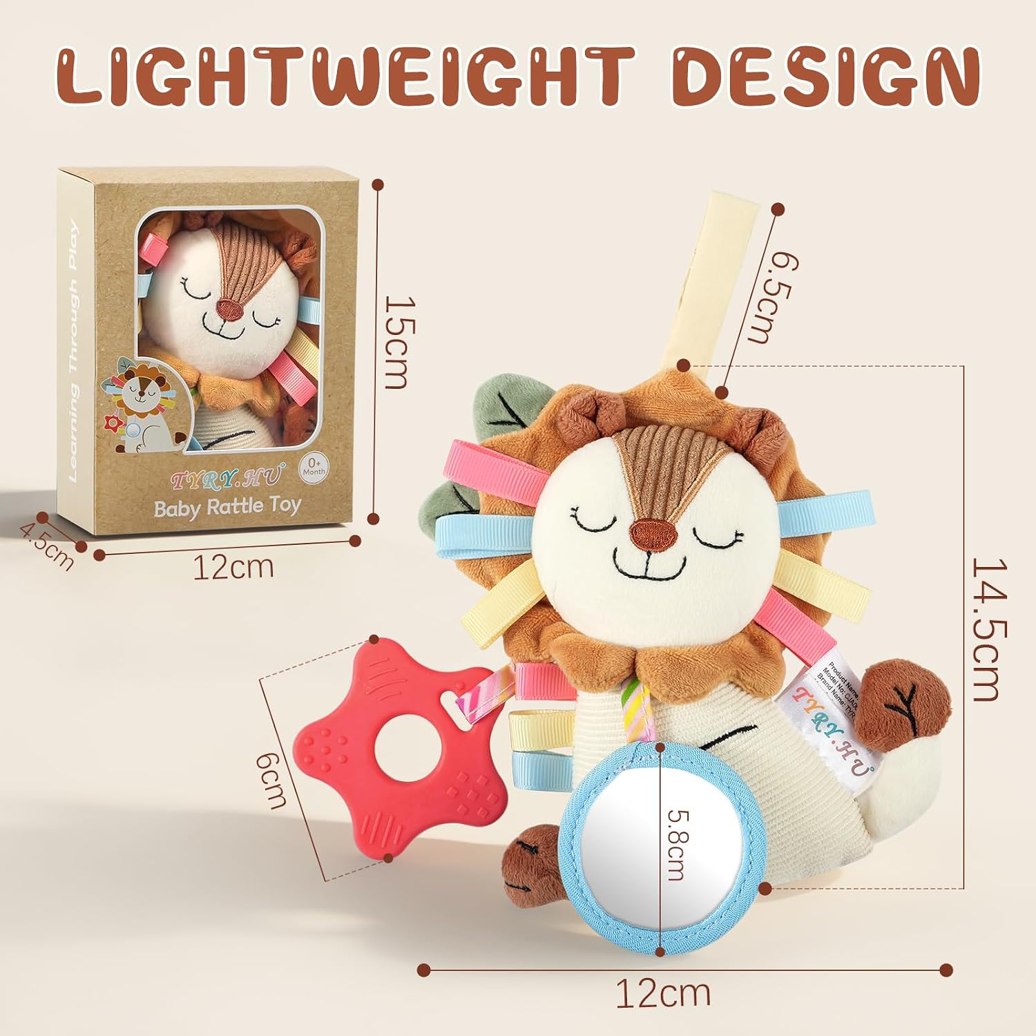 Detalle de TYRY.HU baby rattle toy, sensory fun