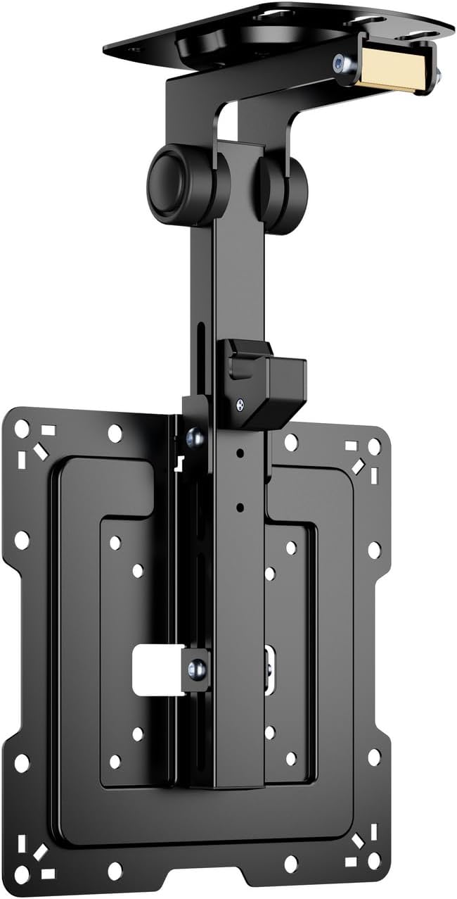 Detalle de AISENS CT43S-187 Deckenhalterung: Drehbar, faltbar, 19–43 Zoll, max. 20 kg, Schwarz