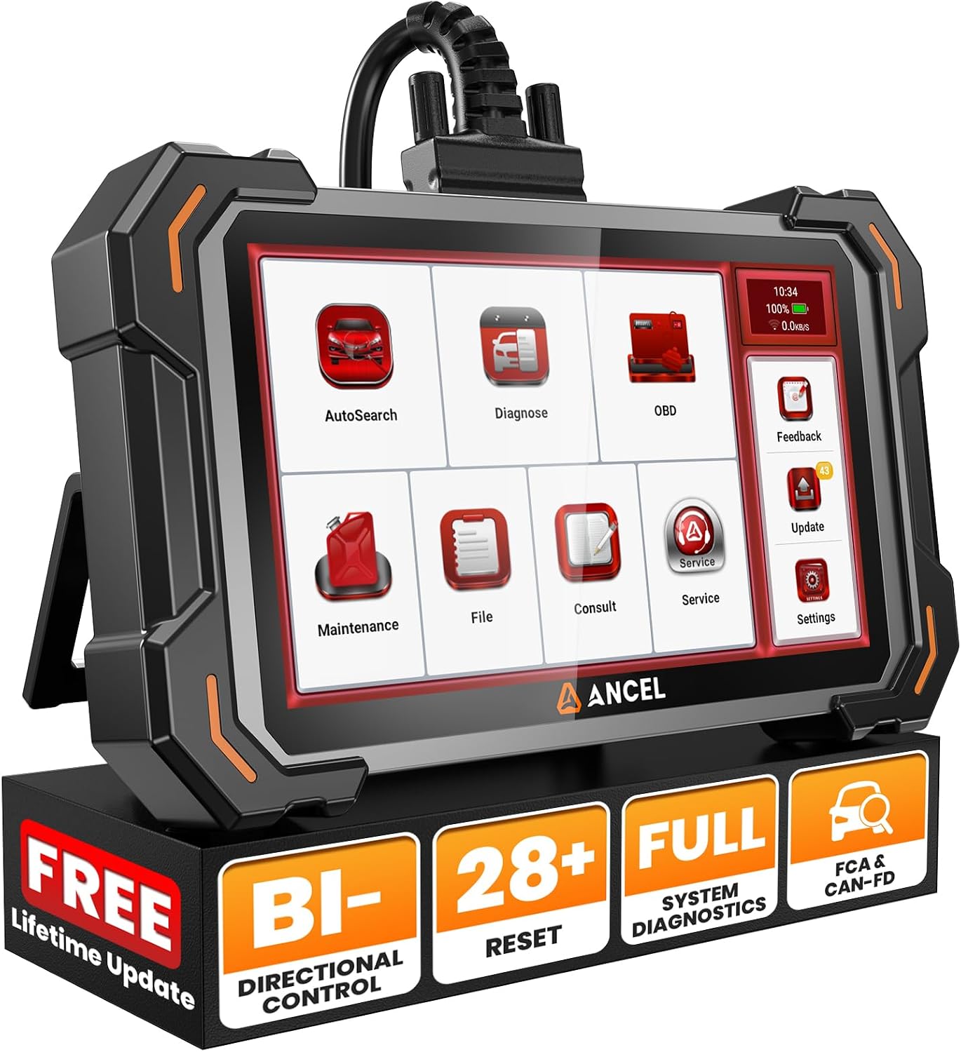Detalle de ANCEL DS500 Elite OBD2 Scanner 7-inch