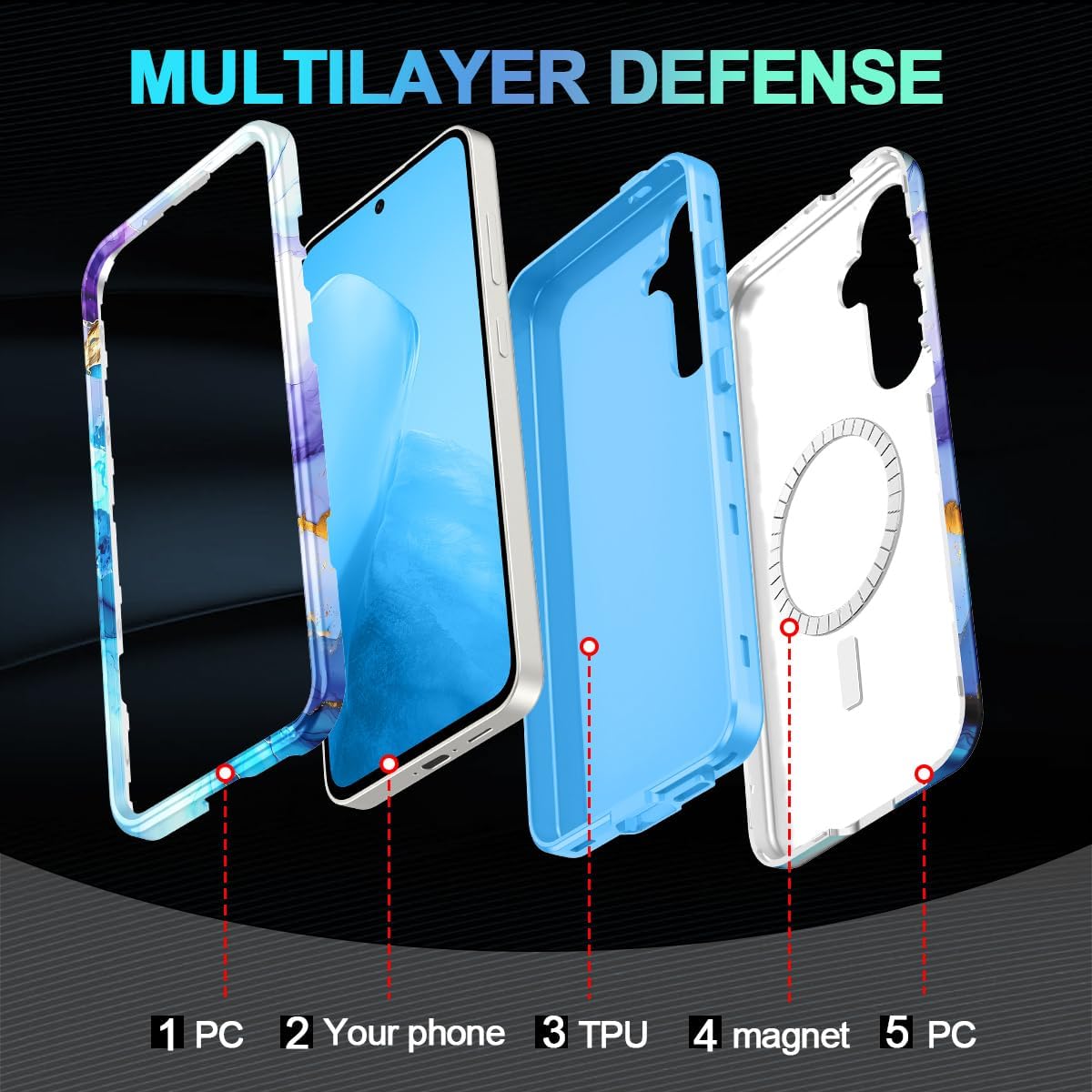 Thumbnail 3 de Casetego Galaxy S25 FE Case Marble
