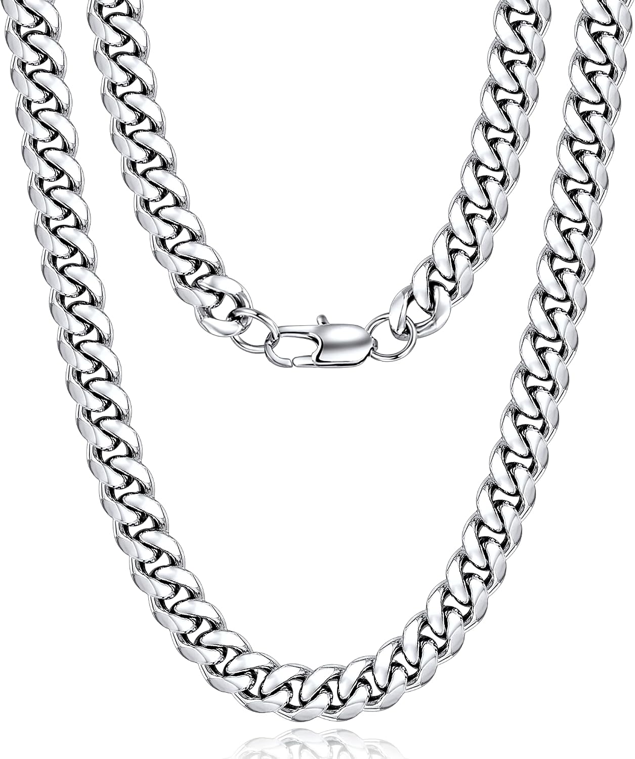 Detalle de Jewlpire Cuban Link Chain, 316L Stainless Steel