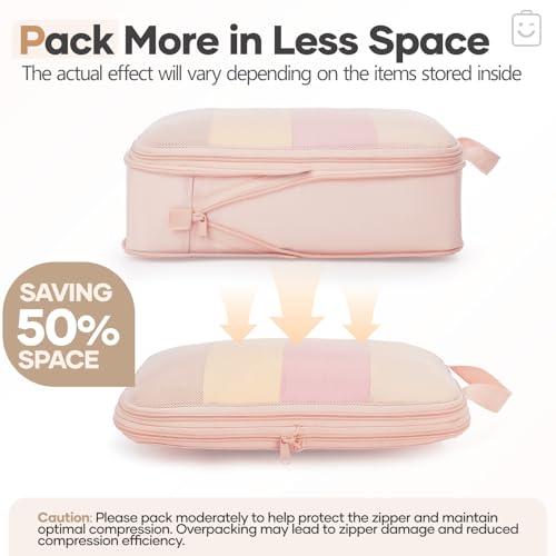 Detalle de Veken 9/11 Set Compression Packing Cubes Garment Bags for Travel Essentials