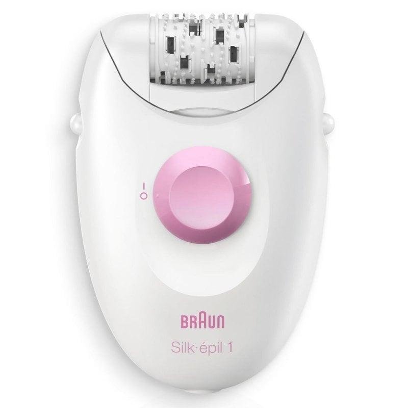 Detalle 2 de Braun Silk-épil 1 1-000 depiladora eléctrica con 20 pinzas SoftLift (rosa/blanco)