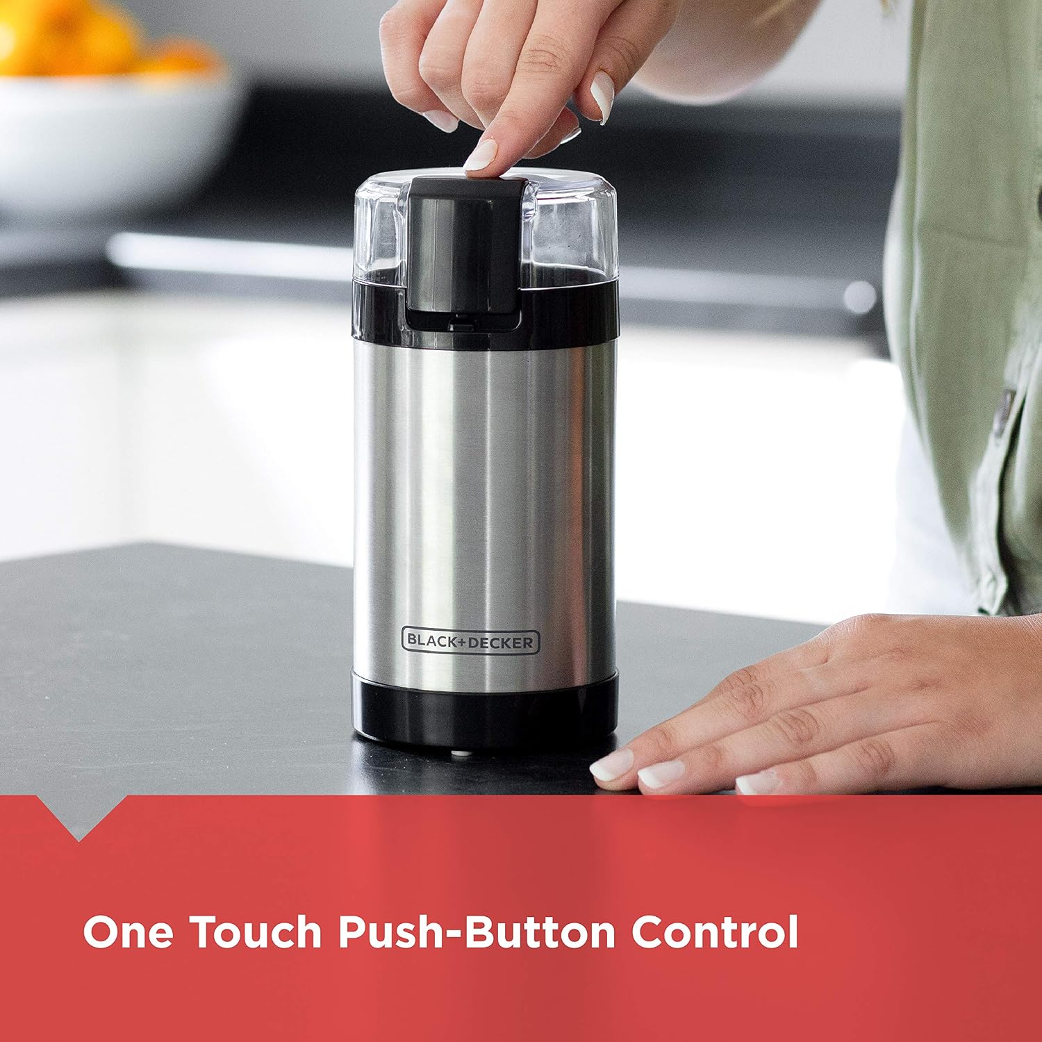 Thumbnail 4 de BLACK+DECKER One-Touch Coffee & Spice Grinder with Stainless Steel Blades