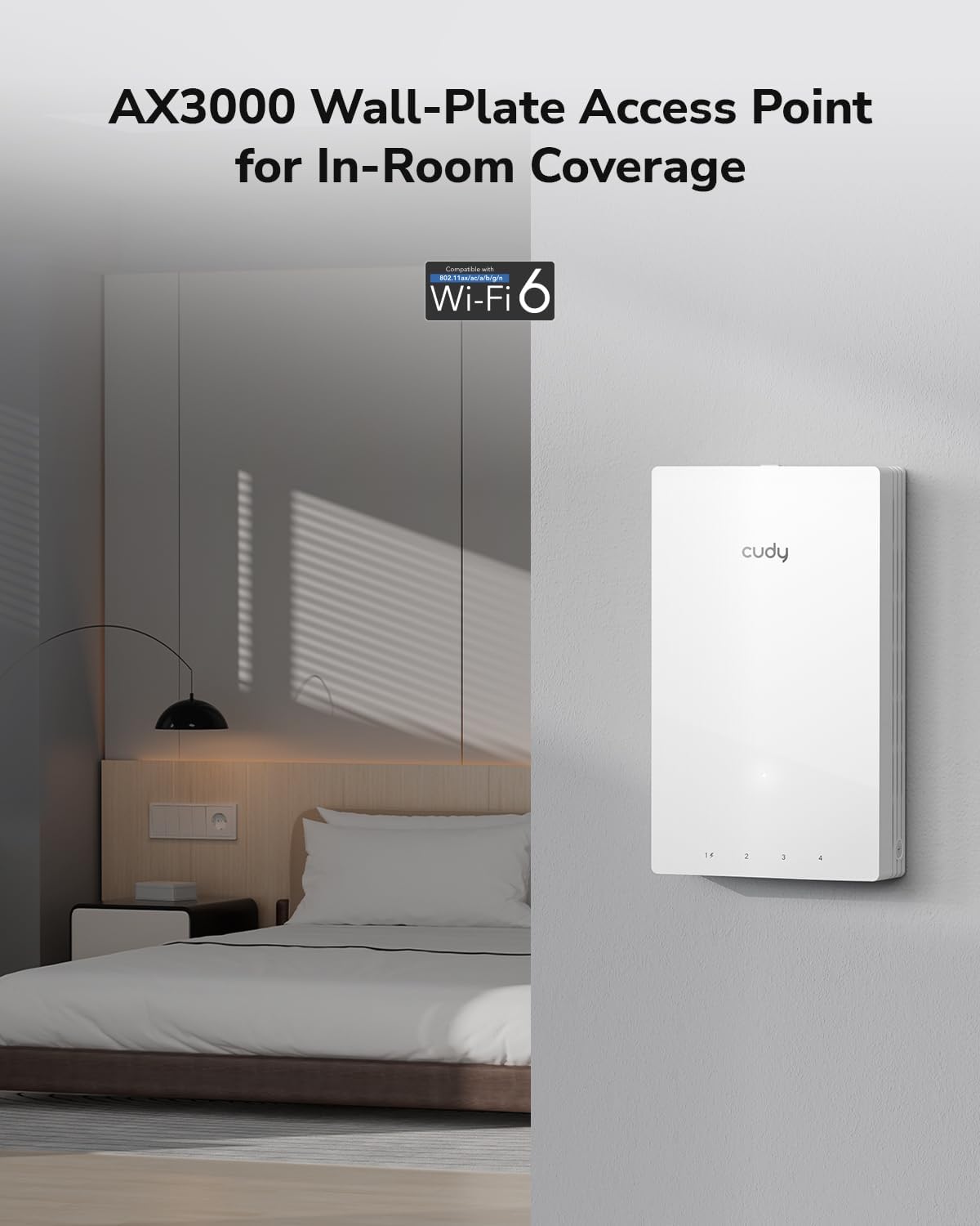 Thumbnail 1 de Cudy AP3000 WiFi 6 in-wall AX3000