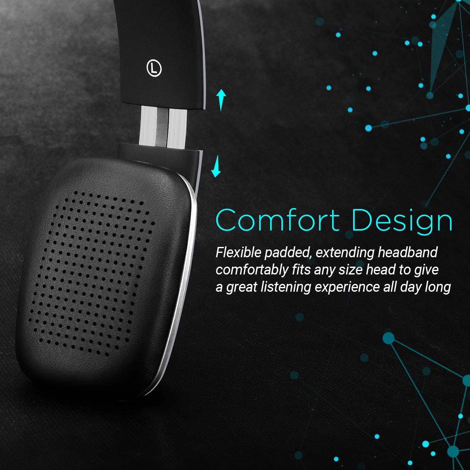 Thumbnail 1 de August EP636 – Bluetooth 4.1 NFC Kopfhörer mit Freisprechfunktion und 14h Akku (Silber)