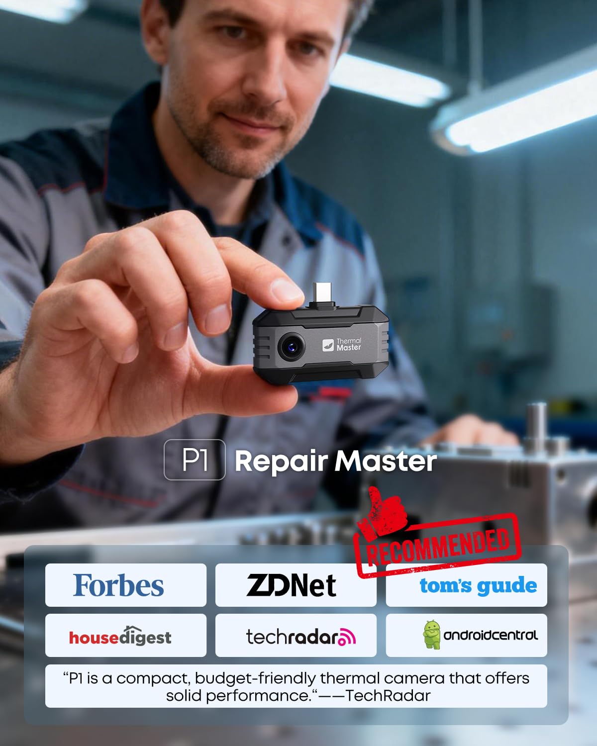 Detalle 2 de Thermal Master P1 for USB-C Device Thermal Camera, 320×240 Super Resolution