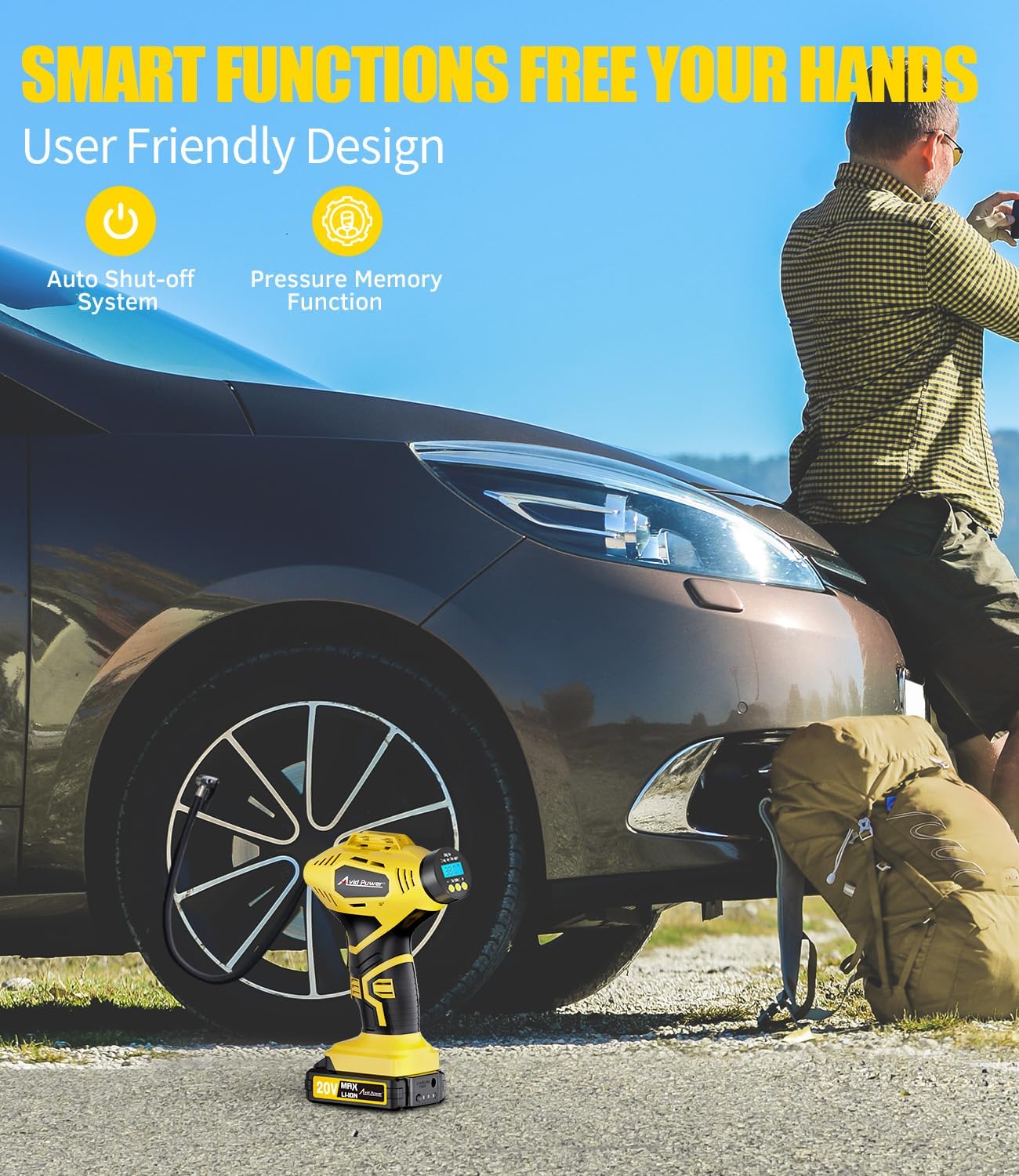 Thumbnail 2 de AVID POWER Cordless Tire Inflator 20V