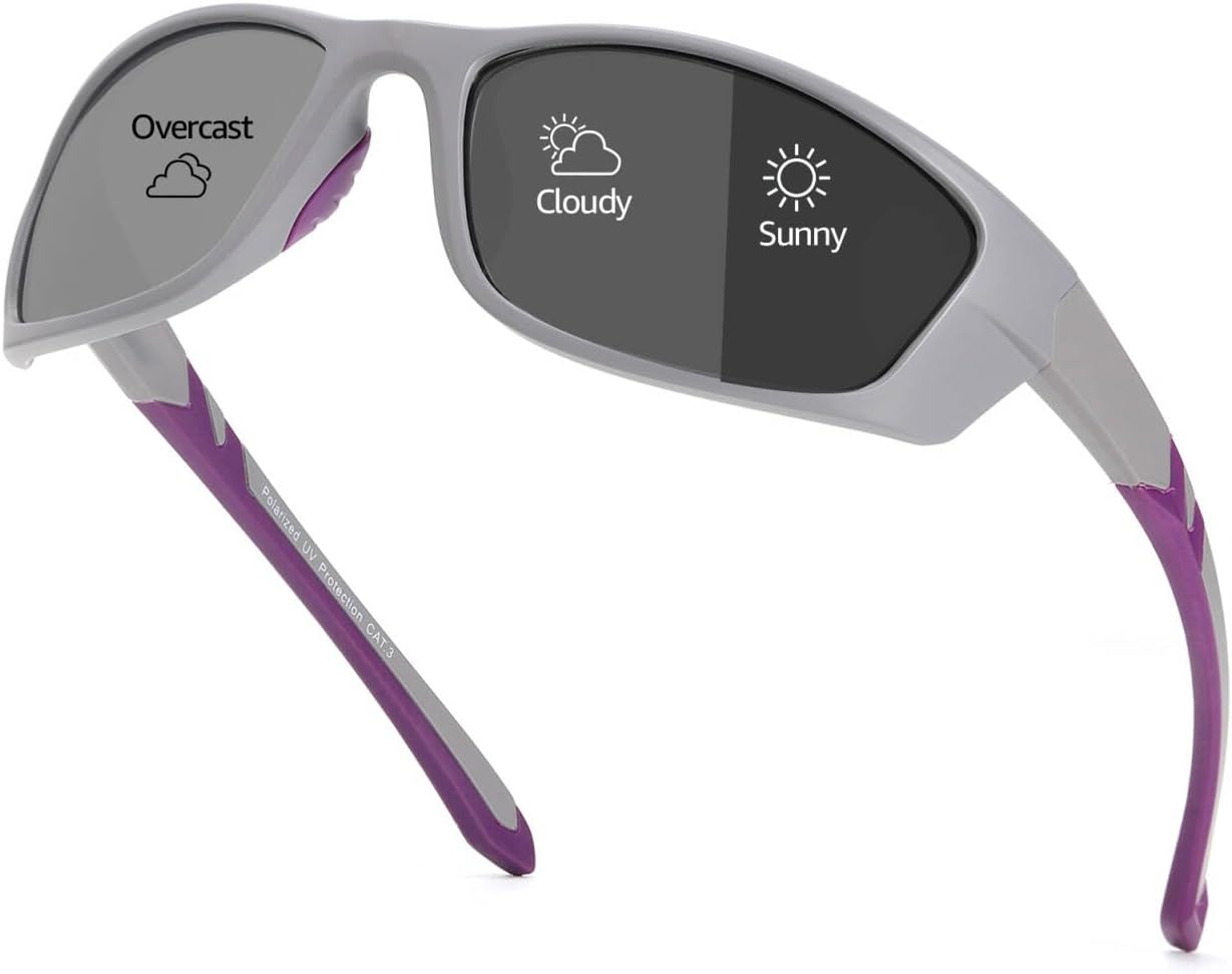 Thumbnail 6 de Myiaur selbsttönende Fahrradbrille für Damen mit polarisierten Photochrom-Linsen und UV400-Schutz