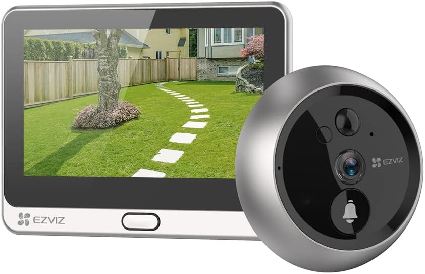 Detalle de EZVIZ DP2C CS-DP2C-A0-6E2WPFBS digitale deurspion, 1080p en 155°