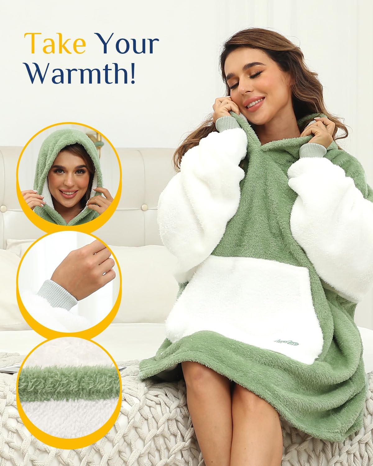 Detalle 2 de Argstar Coperta con Maniche Oversize 88 cm