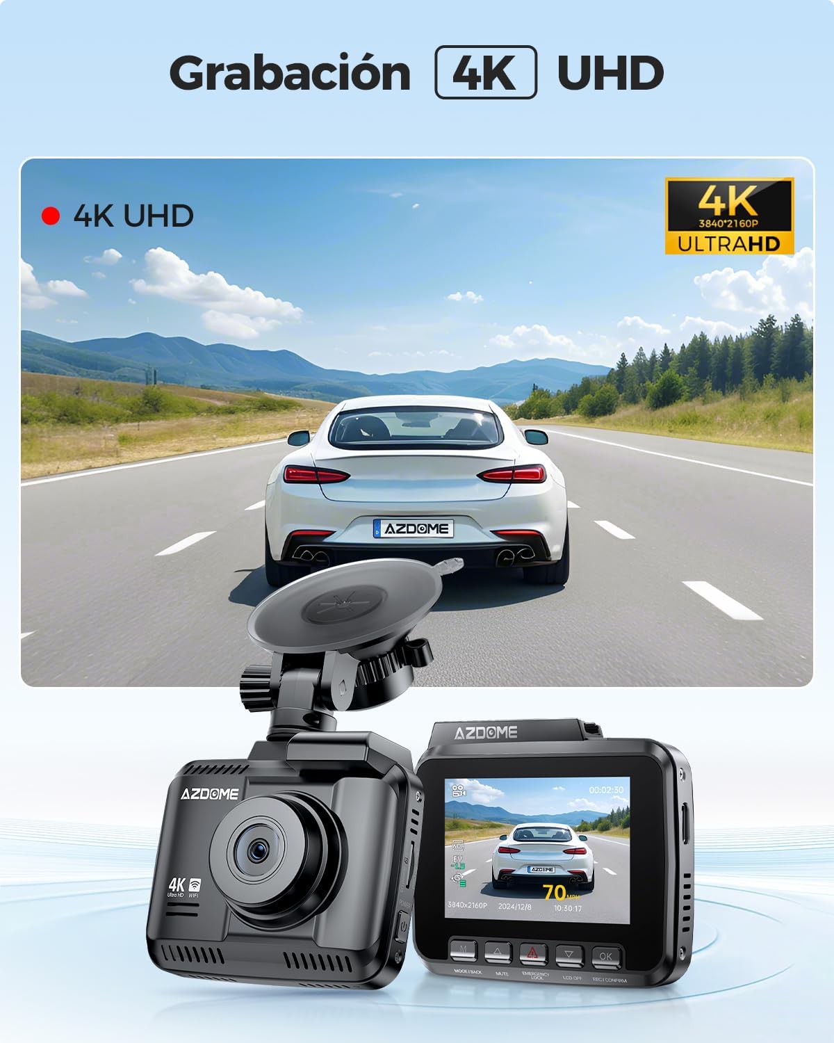 Thumbnail 1 de AZDOME GS63H Dashcam 4K 170°