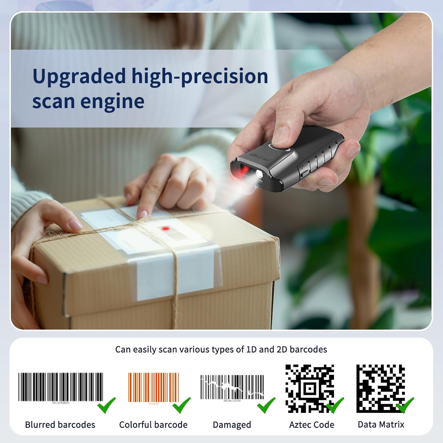 Thumbnail 4 de NETUM E800 scanner de codes-barres 1200 mAh