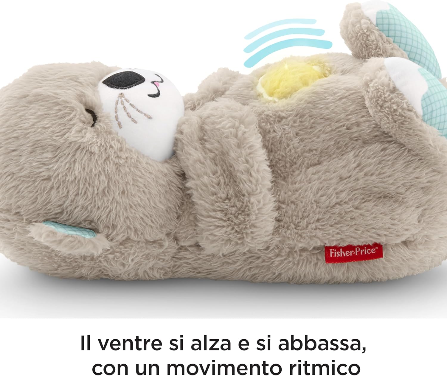 Thumbnail 2 de Fisher-Price Peluche Lontra Coccolosa: Carillon Neonati musicale con movimento respirante