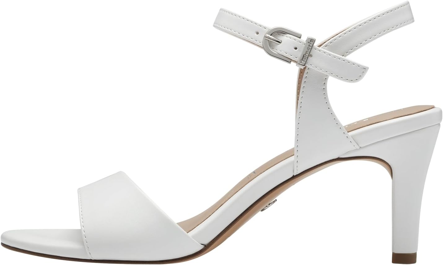 Detalle 2 de Tamaris 1-28008-42 – sandały damskie na obcasie 7 cm, z zapięciem na sprzączkę