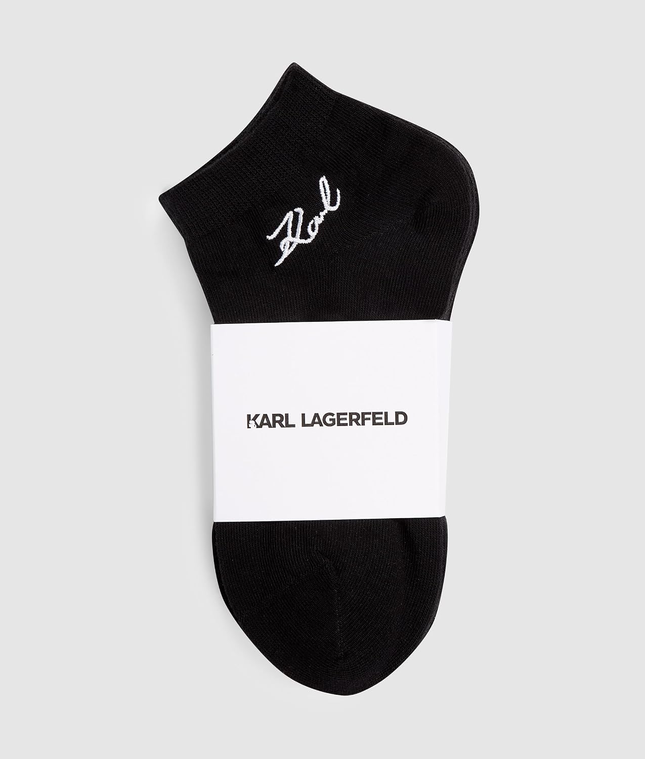 Detalle 2 de KARL LAGERFELD Femme K/Signature Sneaker Sock (3 Paires) — Noir, Taille 35-38