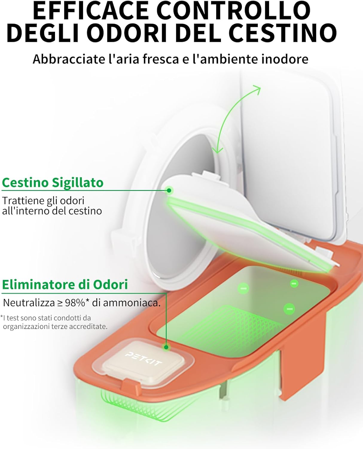 Detalle 2 de PETKIT Pura Max 2 Lettiera Autopulente 76 L