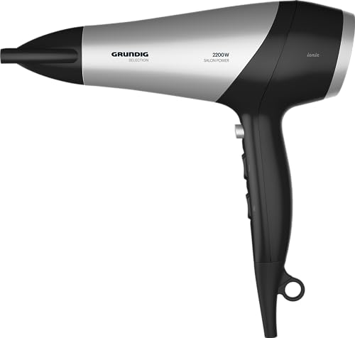 Detalle de Grundig HD 6080 B Haartrockner – 2200 W, Ionentechnologie, Diffusor, 3 Temperatur- und 2 Luftstromstufen