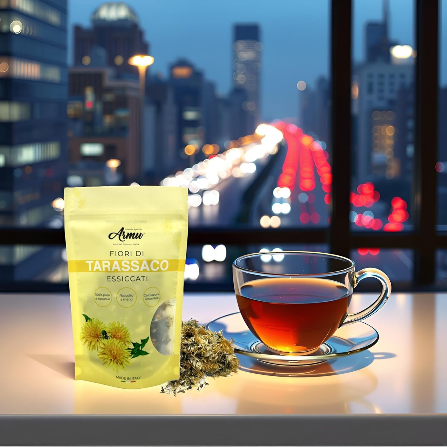 Detalle 2 de Armu – Fiori di Tarassaco Essiccati 20 g: Tarassaco di origine italiana, per tisane naturali
