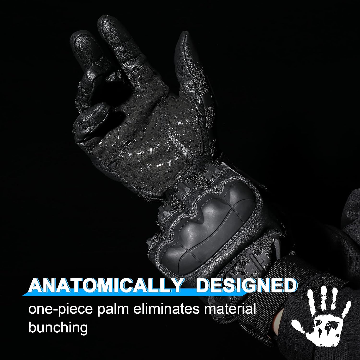 Detalle 2 de WTACTFUL B36 Tactical Gloves, Large Microfiber Leather, Touchscreen, Reinforced Palm