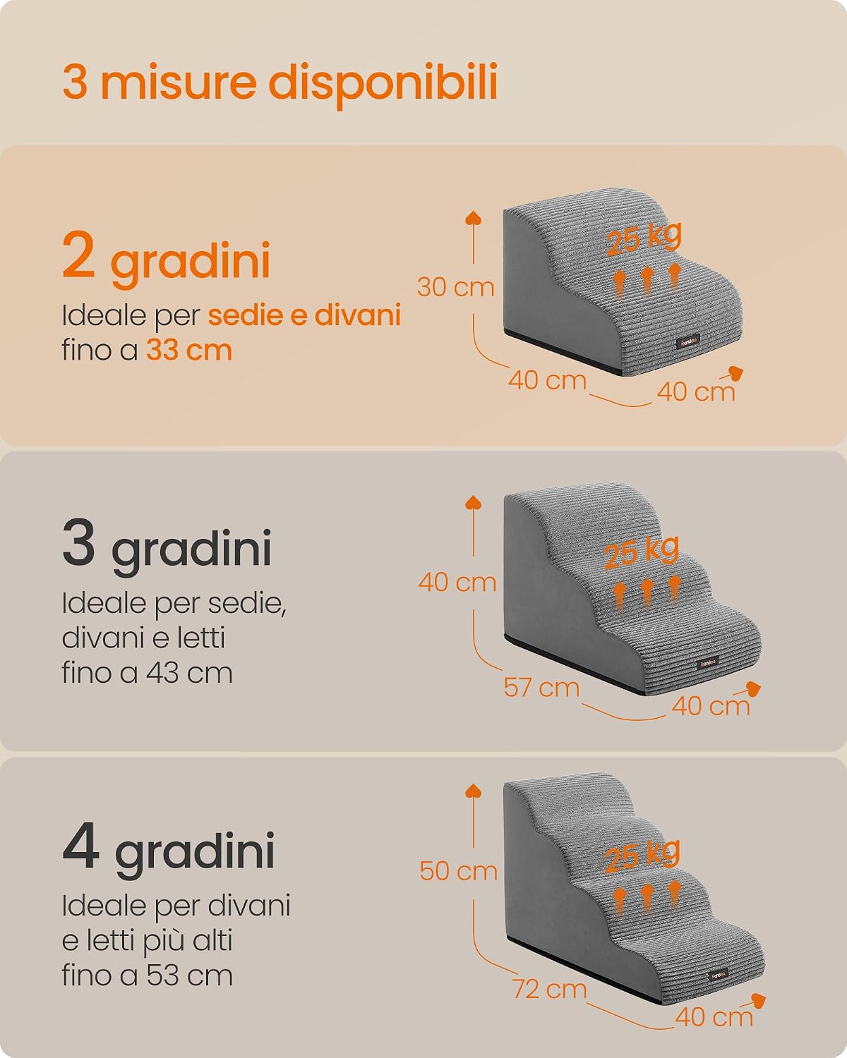 Thumbnail 5 de Feandrea Scala a 2 Gradini per Cani 33 cm