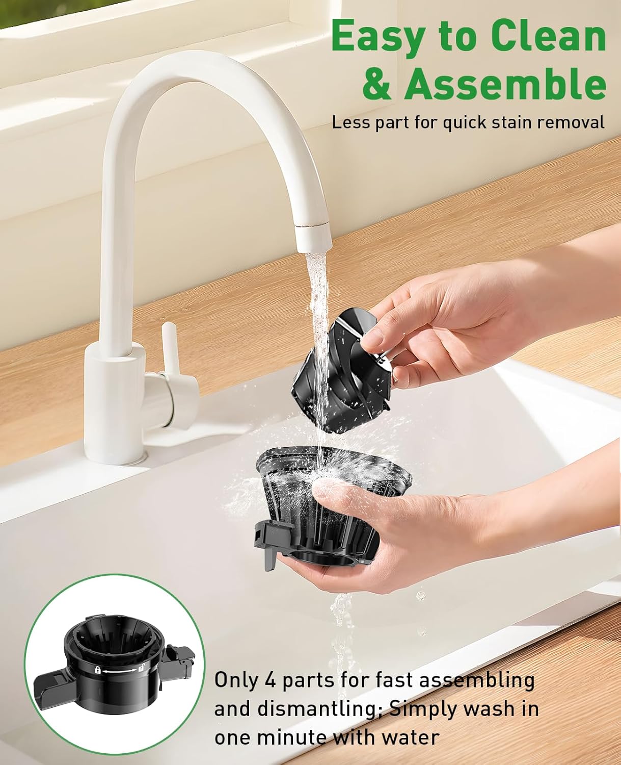 Thumbnail 6 de GlowWise Cold Press Juicer 4.3in 🧃