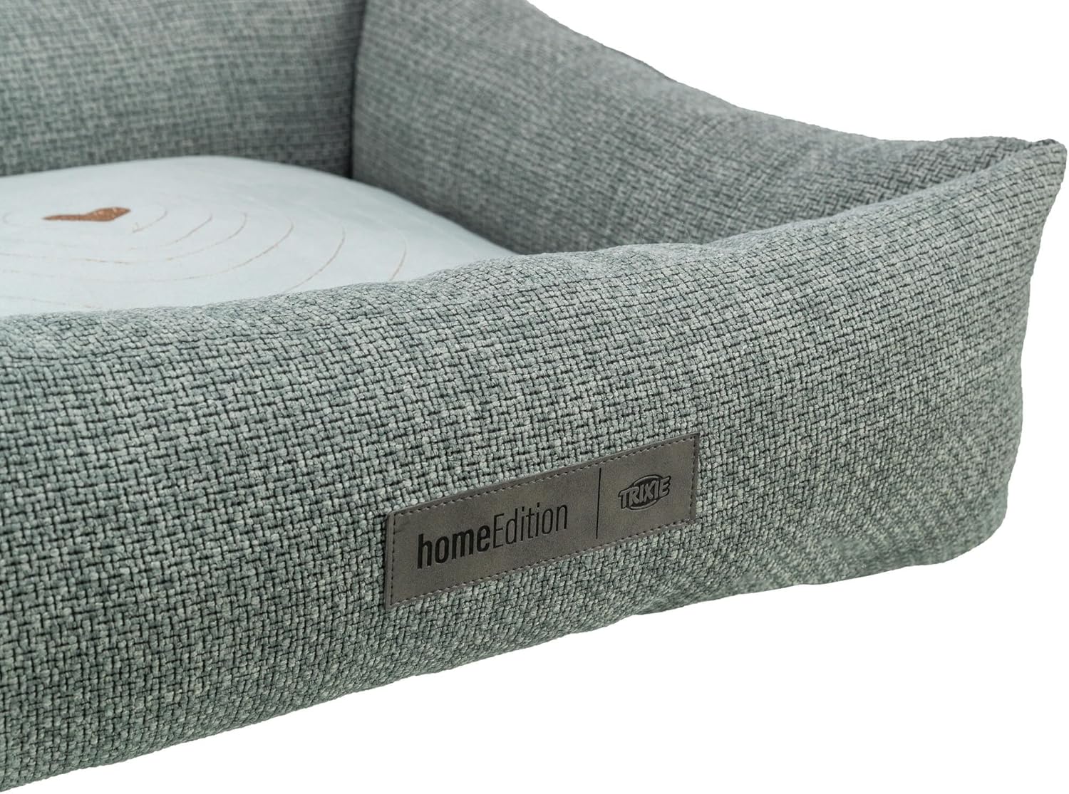 Detalle de TRIXIE Panier Viviana 100x70 cm — Panier chien bleu-gris avec housse velours et coussin intégré