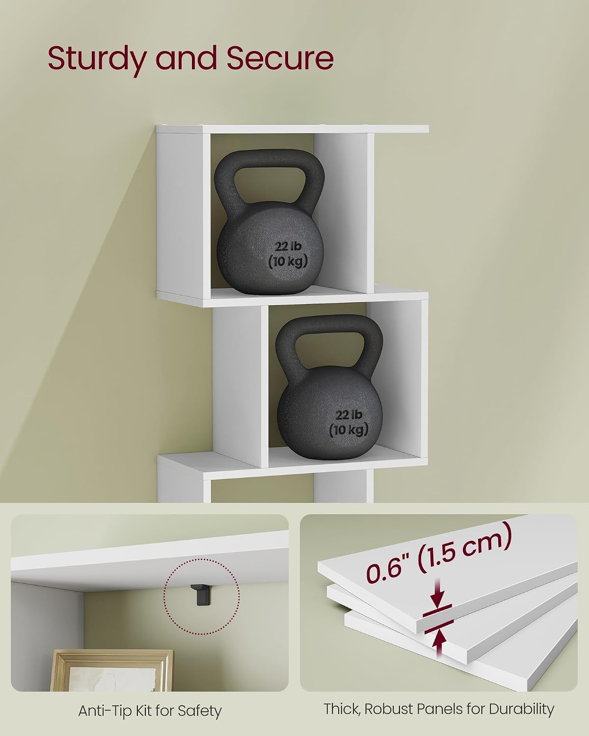 Thumbnail 5 de VASAGLE 6-Tier Bookcase 191 cm