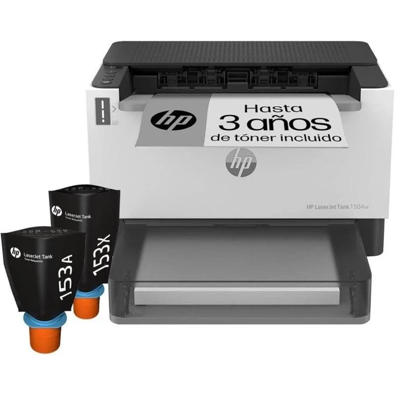 Detalle de HP LaserJet Tank 1504w - Impresora Láser Monocromo WiFi 🖨