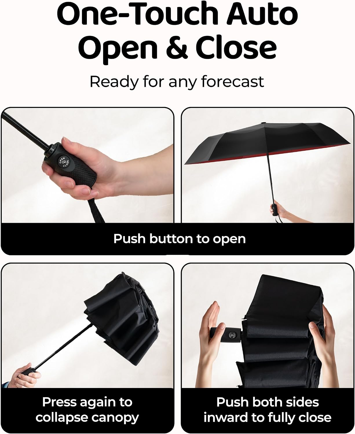 Detalle de Repel Travel Umbrella, 11.5-Inch Folded