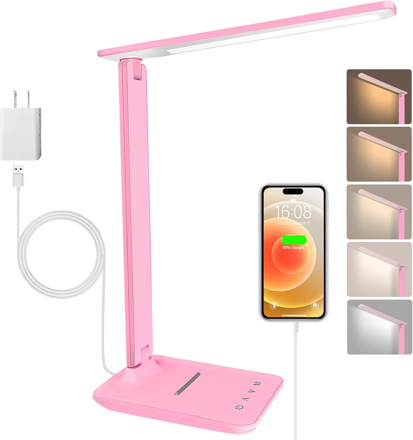 Detalle de Jumoking LED Schreibtischlampe, dimmbar