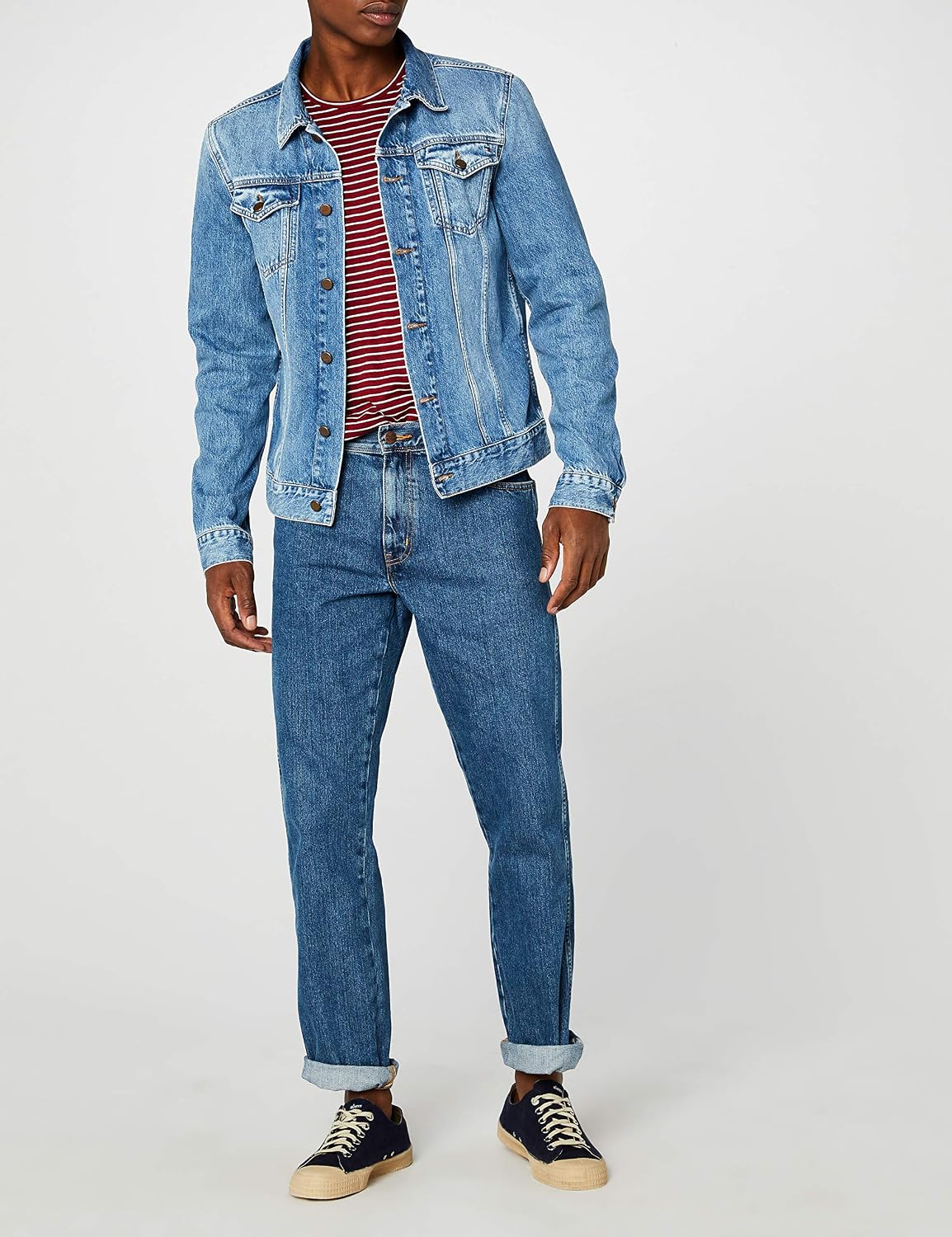 Detalle de Wrangler Texas Stretch Straight Leg Men's Jeans
