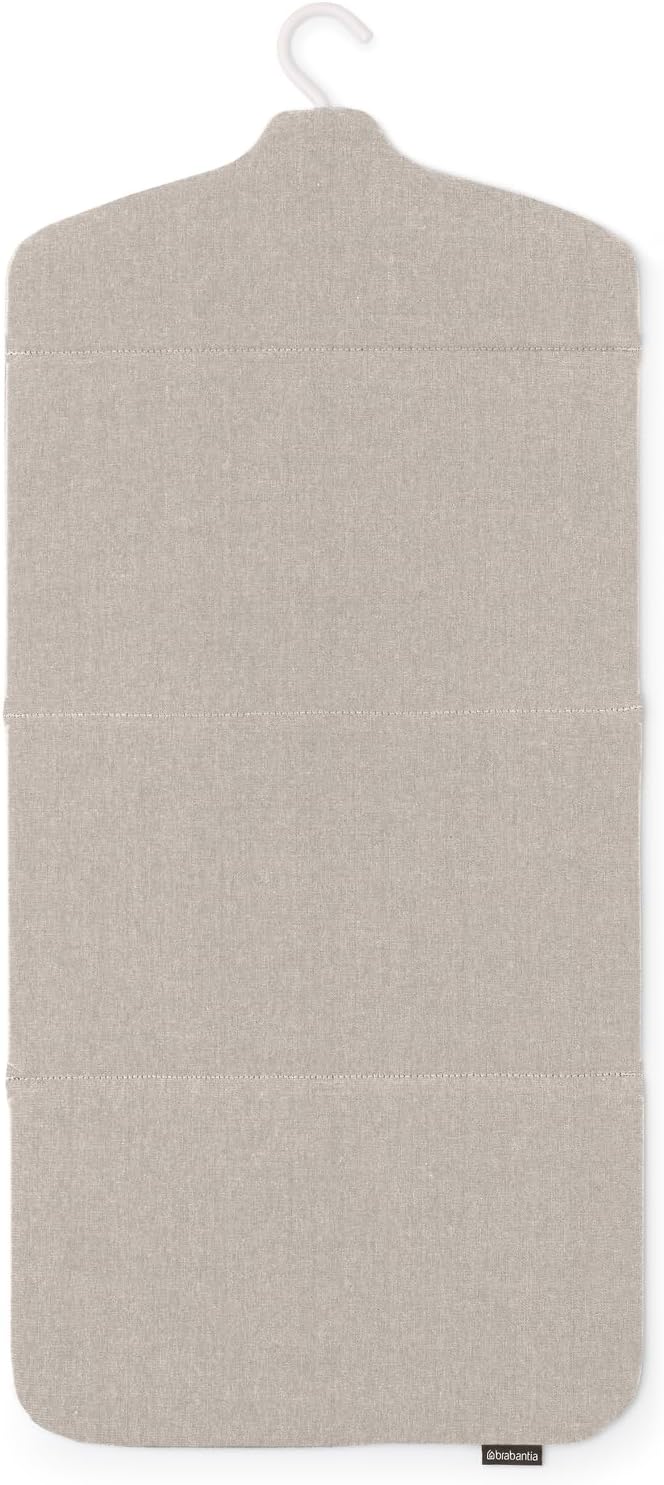 Brabantia faltbares Dampfbrett – robuste, hitzebeständige Fläche zum Hochdruckdämpfen von Kleidung (91,5 cm x 41 cm) in Grau