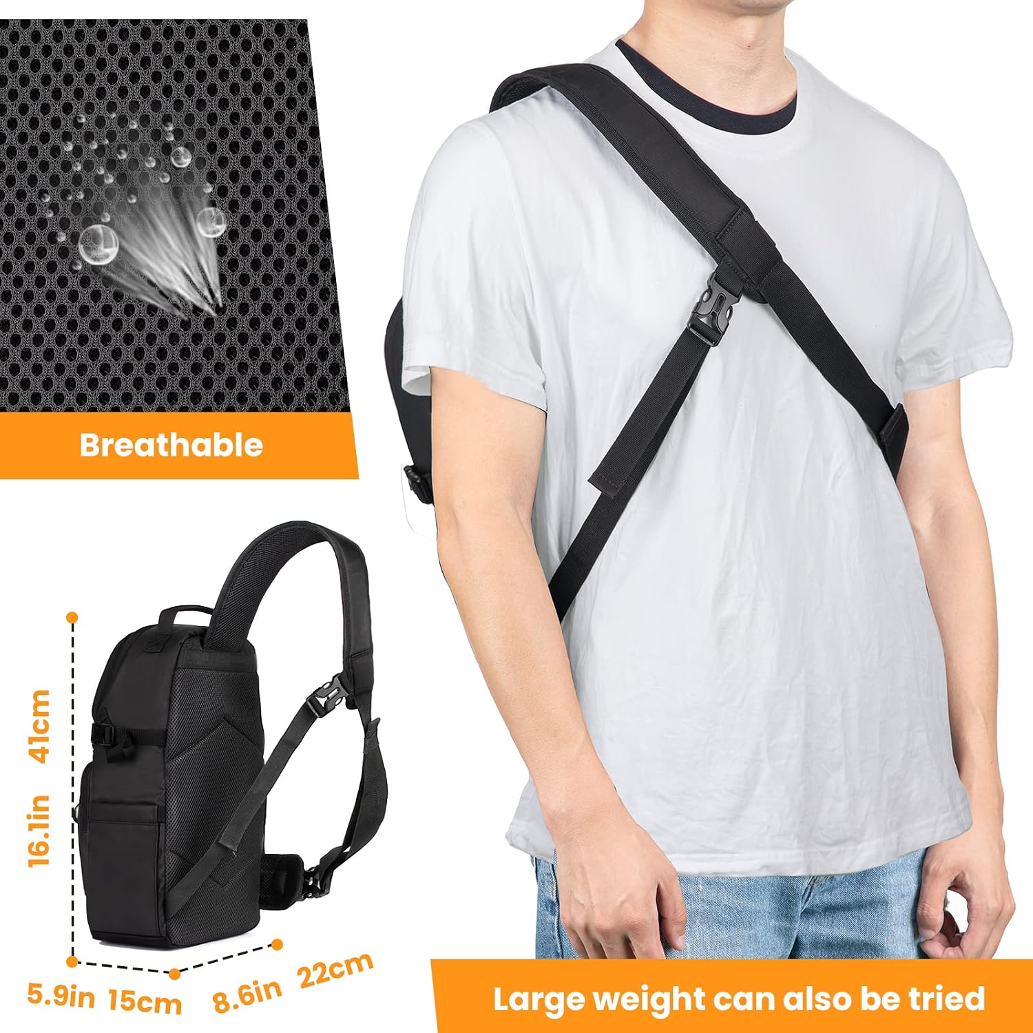 Detalle 2 de TARION TR-S Bolsa bandolera 6,5L para cámara