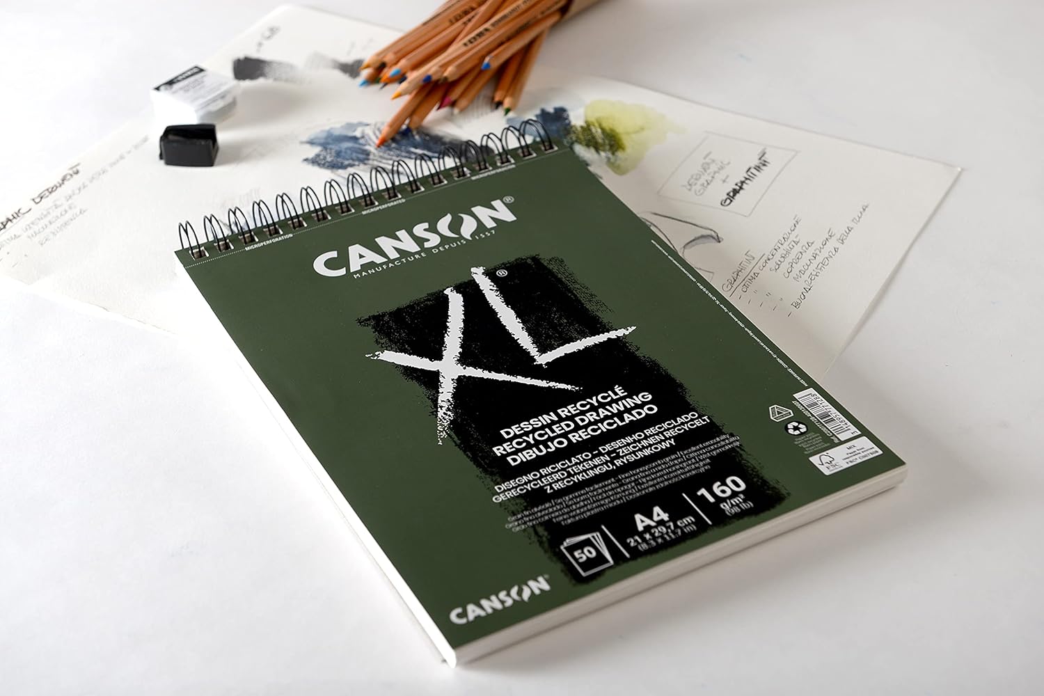 Thumbnail 1 de Album spiralé CANSON XL Recyclé — 50 feuilles A4 160 g/m²
