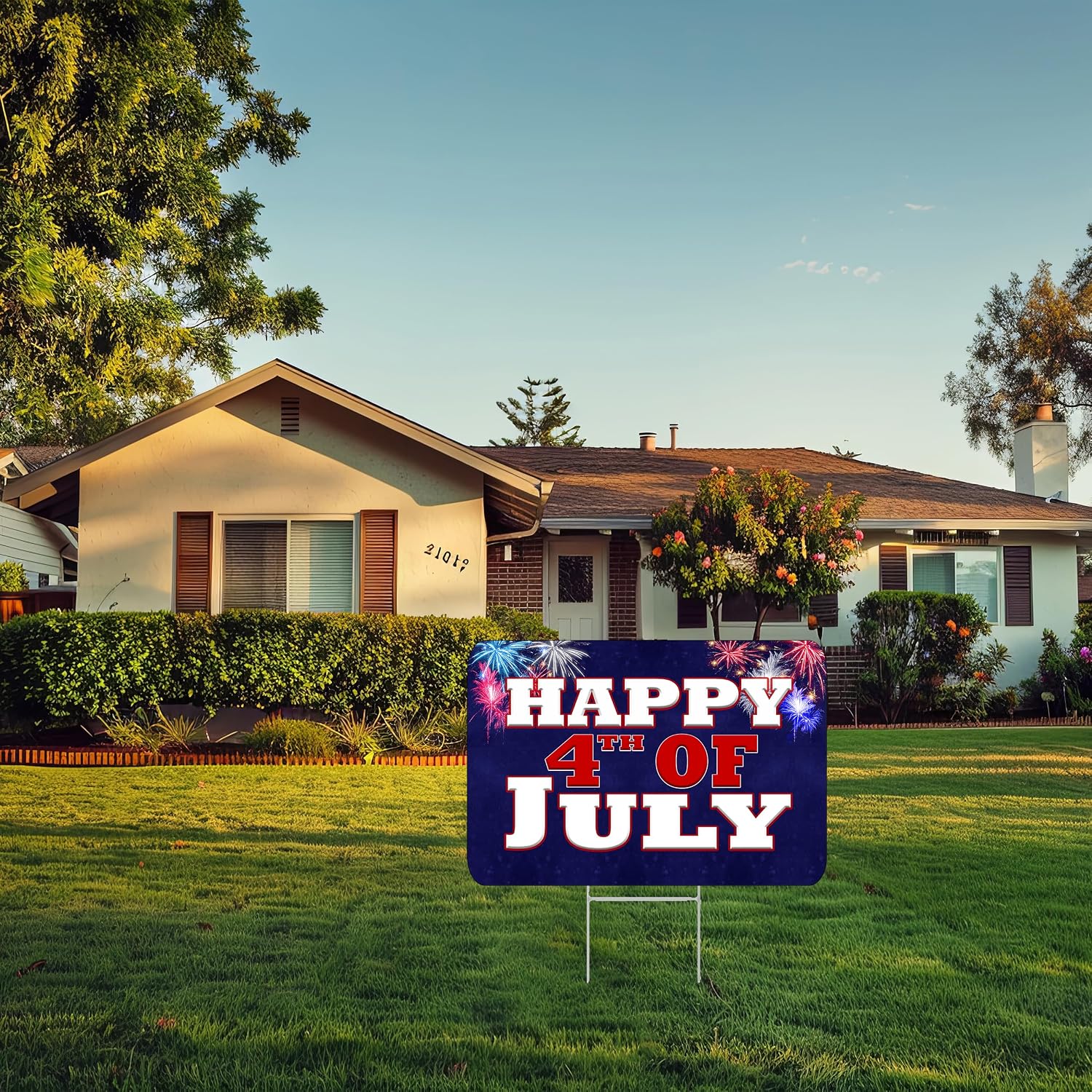 Detalle de 4th of July Yard Sign, 17 x 13 Inches