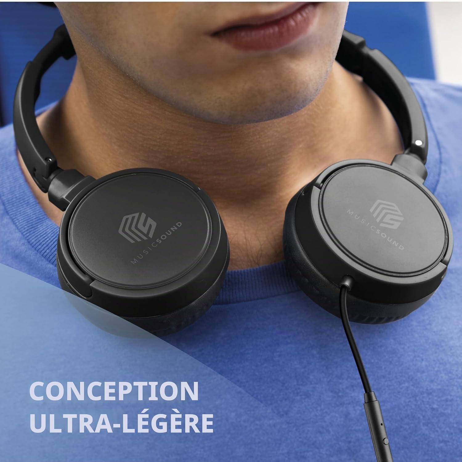 Detalle 2 de Music Sound MUSICSOUNDFULLCK Casque fil 1,2 m